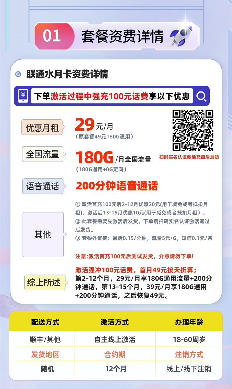 联通水月卡 详情图 1